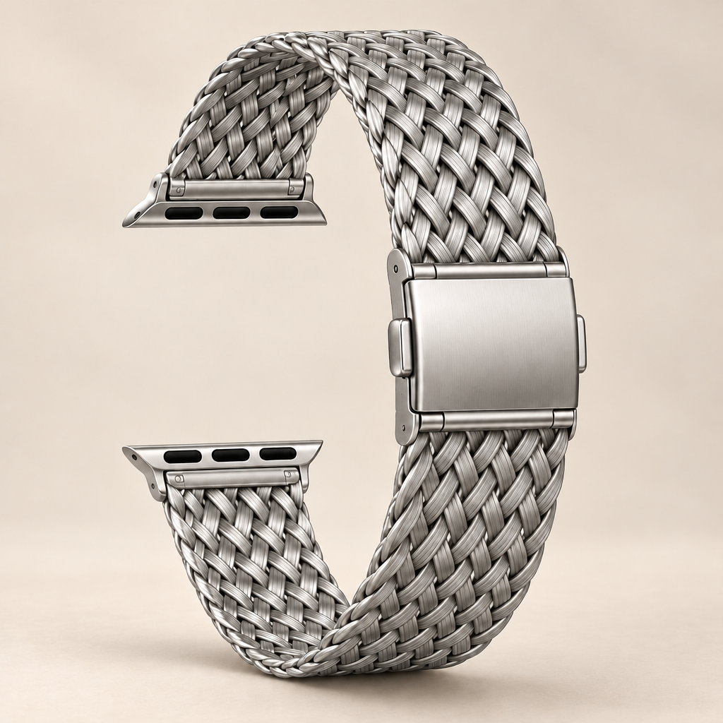Qoervli™ Braided Stainless Steel Watch Band image 01