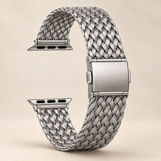 Qoervli™ Braided Stainless Steel Watch Band image 01